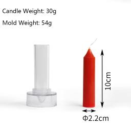 DIY Acrílico Vela Molde Fácil Desmoldagem Longo Pilar Cera Molde Pc Plástico Longo Tira Vela Molde Casa Mesa Decoração Ornamentos - Image 5