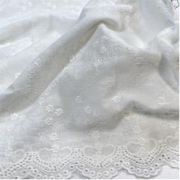 Bordado renda 100% algodão tecido solúvel em água oco pequena flor para costurar vestido roupas diy artesanato artesanal por meio quintal - Image 2