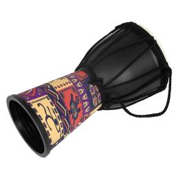 Tambor Djembe profissional africano, Madeira, artesanal, Tradicional, Esculpido, Adereços de ensino, 4 in - Image 2
