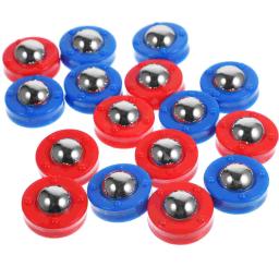 16 pçs mini bolas de ondulação azul vermelho plástico shuffleboard acessórios do jogo engraçado rolamento contas discos mesa jogos xadrez - Image 6