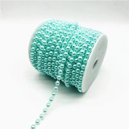 2yards 6mm Half Round Pearl Beads Cadeia Garland Flores Acrílico Beads Para Decoração Do Casamento DIY Jóias Acessórios - Image 4