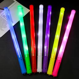 Colorful RGB LED Glow Sticks, Cheer Tube, Dark Light para o Natal, Aniversário, Fontes de festa de casamento, Bulk, 10 Pcs, 30Pcs - Image 1