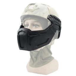 Tactical meia cara protetora capacete para caça, Airsoft e Paintball, RÁPIDO capacete acessórios - Image 2