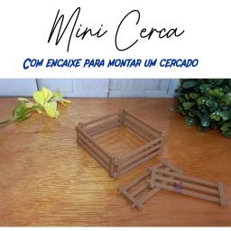 Kit com 10 Mini Cerca para decoração de Terrário, mini mundos ou maquetes, Miniatura Cerquinha 6x3cm - Image 4