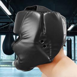 Crianças jovens adultos feminino masculino capacete de boxe mma muay thai kickboxing taekwondo protetor chapelaria - Image 2