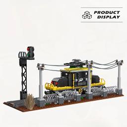 Criativo Especialista Retro Train Model Building Blocks, Crocodilo Locomotiva, Railway Brinquedos, Presentes - Image 5