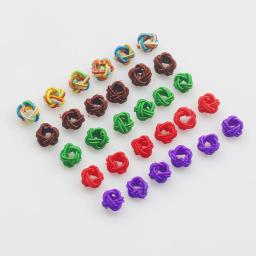 Fivela de corda trançada para fazer jóias, China Knot, Chapéu e Pulseira Acessórios, Abacaxi Colorido, Talão, Franja, DIY, 6mm - Image 3