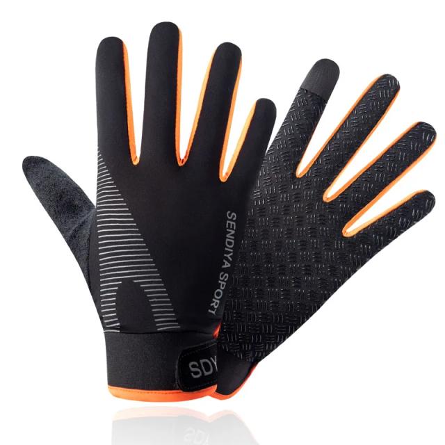 Luvas de Ciclismo para Verão: Fino Design Respirável com Proteção UV e Dedo Completo para Homens e Mulheres em Esportes e Motociclismo