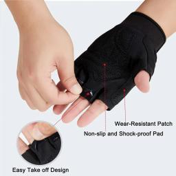 Luvas Táticas Respiráveis Sem Dedos, Knuckle Protetora, Ao Ar Livre, Acampamento, Tiro, Caça, Motociclismo, Escalada - Image 3