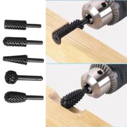 5 pçs 1/4 diy diy diy broca conjunto de ferramentas de corte de carpintaria para carpintaria faca escultura em madeira edifício/engenharia mão ferramenta - Image 1