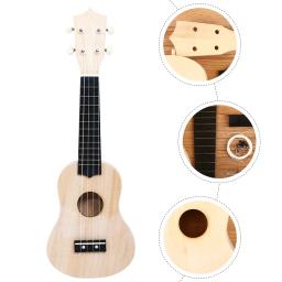 1 conjunto diy kit de material ukulele artesanal diy kit montagem ukulele criativo diy pintura a cores instrumento musical kit ukuleles - Image 1