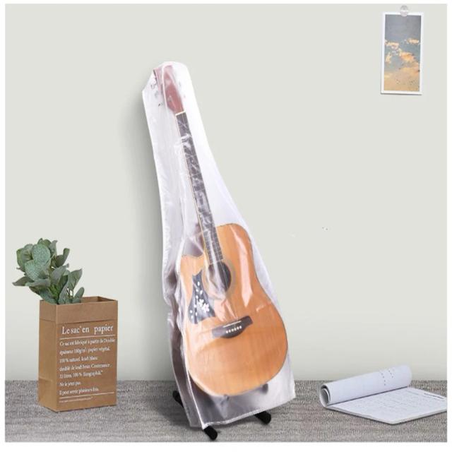 Capa de guitarra portátil fosca, impermeável e transparente - Protetor solar e dustproof para instrumentos acústicos e elétricos