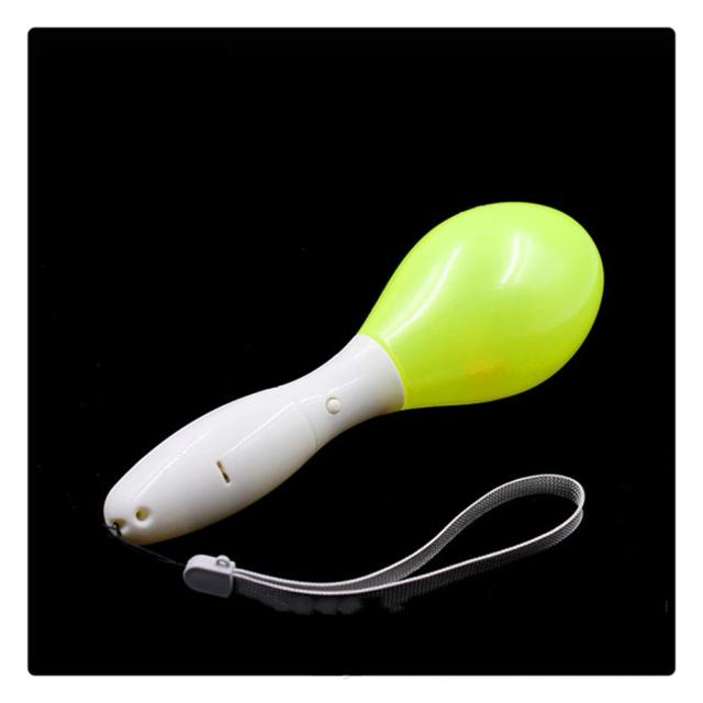 Maracas de LED Multicoloridas com Luzes Piscantes - Brilhante Martelo Sensorial e Instrumento de Percussão para Concertos