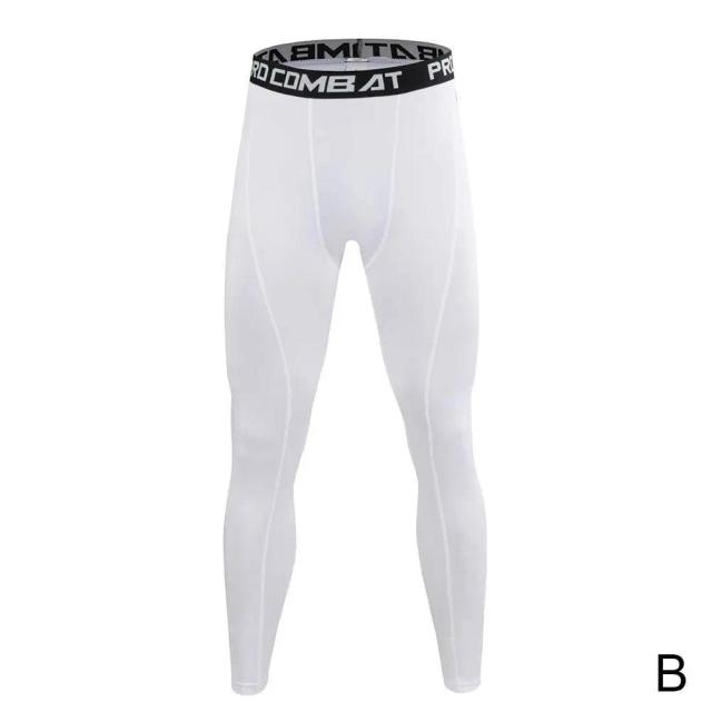 Leggings de Compressão Masculinas para Treino, Correr e Yoga - Calças Justas e Confortáveis