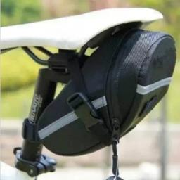 Saco de selim de bicicleta traseiro saco de bicicleta de montanha saco traseiro fixo-engrenagem saco de selim de bicicleta dobrável saco de espigão de assento de bicicleta - Image 3