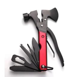 Multifuncional Pequeno Machado Martelo para Camping, Ferramenta Combinada Portátil, Home Emergency Repair, Abridor de Garrafas, Chave, Serra, Exterior - Image 1