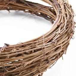 Anel de vime guirlanda de flores artificiais, plantas secas Frame para Home Decor, Decoração de Natal, coroas florais DIY, 10cm, 15cm, 20cm - Image 6