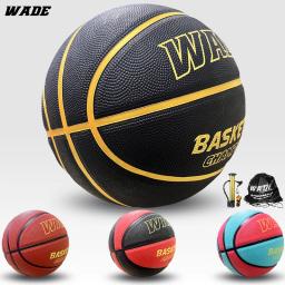 WADE-Bola de basquete original para crianças e adultos, bola de borracha ao ar livre, bola de treinamento, tamanho 7 - Image 1