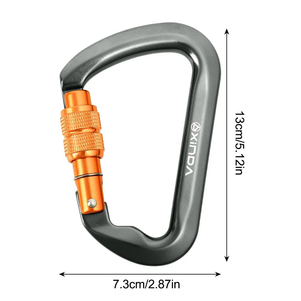 D Forma Aviação Mosquetão de Alumínio, Escalada Profissional Mosquetão, Trava de segurança, Outdoor Escalada Ascend, Equipamento de Montanhismo, 30KN - Image 1