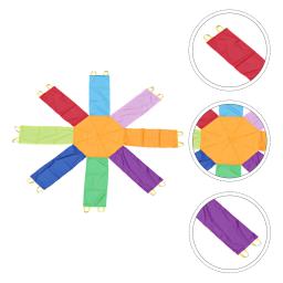 Big Rainbow Parachute para crianças, brinquedos ao ar livre, brinquedo de treinamento físico, tendas de jogos esportivos, guarda-chuva brinquedo, octogonal - Image 3