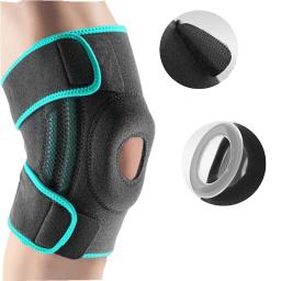 Silicone pressurizado Anti Slip Knee Pads, Primavera Leg Pads, Fit para Esportes, Corrida, Fitness, Ciclismo ao ar livre, Montanhismo, 1 Pc - Image 1