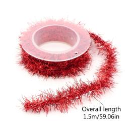 Tinsel guirlanda 4,92 pés glitter enfeite metálico guirlanda decoração dropship - Image 6