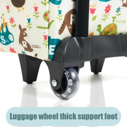 Grande capacidade portátil saco de compras com rodas, Dobrável carrinho saco, Pull Rod tipo - Image 5