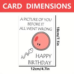1 unidade de cartão de aniversário engraçado com desejos de aniversário hilarientos e ridículos. Presente perfeito para família, amigos, colegas, melhores. - Image 2