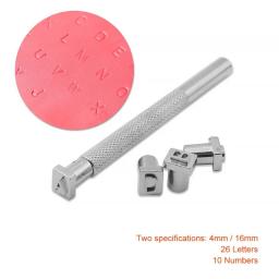 Couro Seal Gravura Tool Set, Aço Alfabeto Número Stamp, Selos Artesanato, Molde de impressão de metal, DIY Craft Set, 36Pcs - Image 6