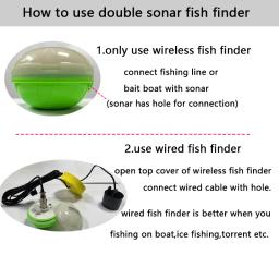 Portátil Bluetooth Fish Finder, ecosonda sem fio, sensor Sonar, profundidade Fishfinder para lago e pesca marítima, IOS e Android - Image 3