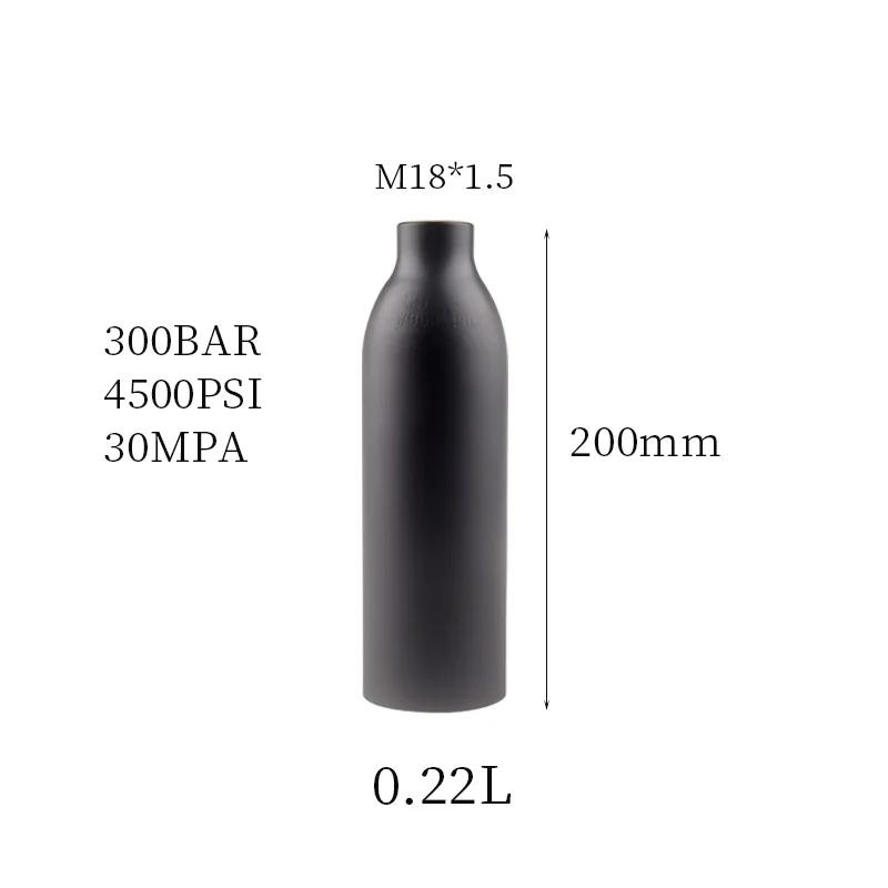 HPA Air Tank CO2 Recarga para o aquário, acessórios de mergulho Paintball, 0,22, 0,3, 0,35, cilindro de gás 0,45L, 300BAR, 4500PSI, 30MPA - Image 1