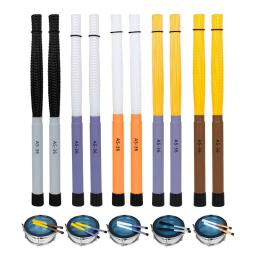 1 par escovas para baquetas, hastes nylon, escova tambor, padrão, conjunto varas, acessório instrumento musical - Image 1