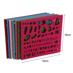 Agulha Felting Moldes para DIY, Soft Felt Template, Stencil Applique, Artesanato Lã, Starter Making Tool, Acessórios de costura, 1 Conjunto - Image 3
