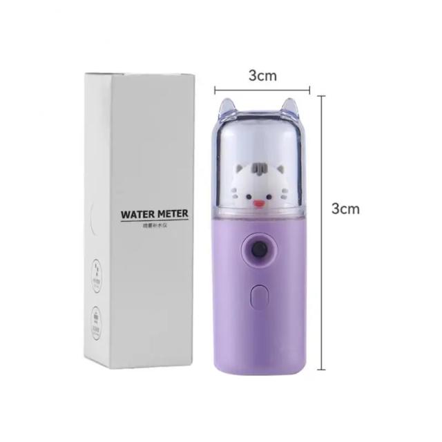 Mini Pulverizador Facial de Gato Fofo, Umidificador Recarregável USB e Ferramenta de Beleza Hidratante