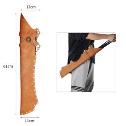 Tiro com arco aljava com cinto clipe para campo e prática, costas, couro PU, arco e flecha titular - Image 2