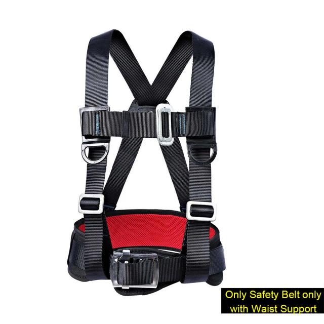 Cinto de Segurança Alta Altitude com Cordas para Escalada Outdoor e Construção - Arnês Triplo com Gancho