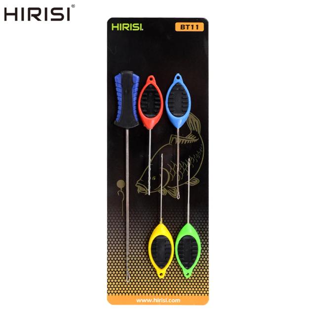 Hirisi Conjunto de Agulha de Isca de Pesca de Carpa 5 Peças