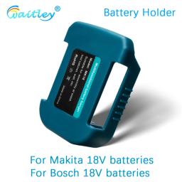 Suporte para Bateria Waitley Makita e Bosch, Estante de Armazenamento, Capa para Fixação, 18V - Image 1
