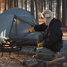 Shinetrip novo acampamento ao ar livre fogo poker engrossado anti-queimadura aço carbono fogo poker piquenique churrasco leve portátil - Image 5
