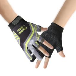 Impermeável três-dedo luvas de pesca, anti-derrapante, anti-suspensão, escalada, ciclismo, elenco, peixes, esportes, proteção ao ar livre - Image 2