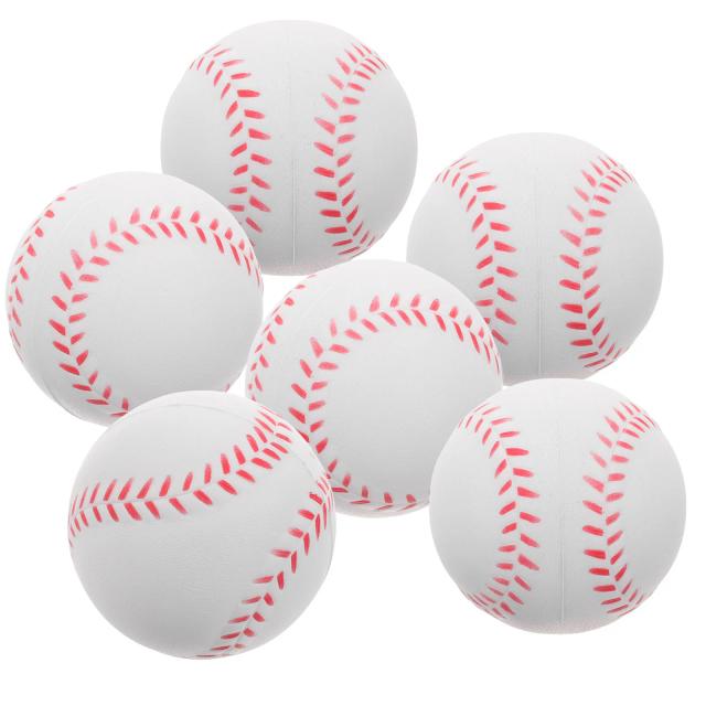 Conjunto de 6 Bolas de Softball de Espuma para Treinamento Infantil - Ideal para Crianças e Brincadeiras Esportivas