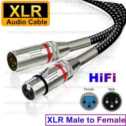 XLR Macho para Fêmea XLR Microfone Cabo de Extensão Balanceado Speaker, Cabo de Som para Rádio Estação Cabo - Image 1