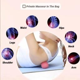 Bola de massagem esportiva, massageador de liberação miofascial, rolo espetado para ponto de gatilho de tecido profundo, recuperação muscular, alívio da dor, durável - Image 4