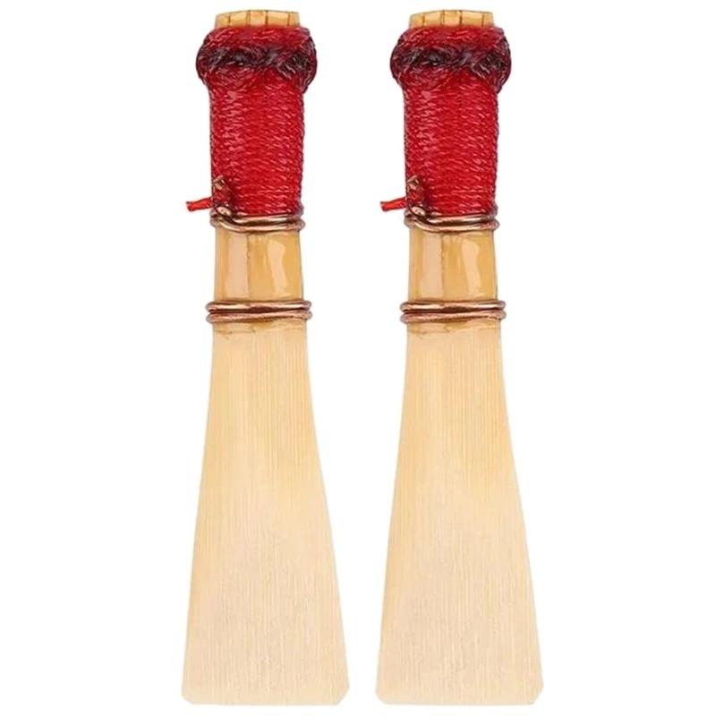 Palhetas fagote, 2 peças material palheta Palhetas fagote azul/vermelho para armazenamento N58B - Image 1