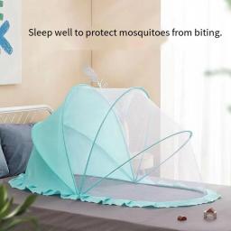 Mosquiteiro Dobrado para Bebê, Portátil, Durável, Respirável, Rede De Proteção, Quarto De Dormir, Instalação, Doméstico, Verão - Image 2