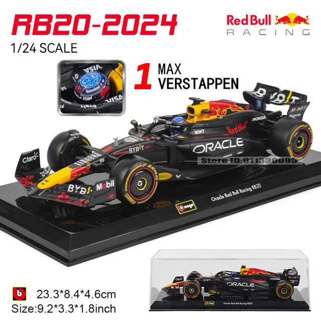 Bburago 1:24 2024 Mercedes-AMG W15 F1 Car Model