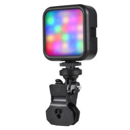 Mini Fotografia LED Light com Adaptador Clip, Lâmpada de Vídeo, 3 Cold Shoe Mounts, Beads, 3000-7000K, 5W, Live Streaming, 62PCs - Image 1