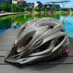 PMT-Capacete De Ciclismo Leve Com Forro De Conforto, Hollow Riding Safety Head Protection, Capacete De Bicicleta MTB, Capacete De Bicicleta Padrão De Carbono - Image 1