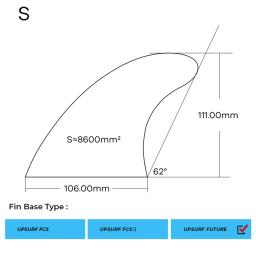 S Prancha Fins Tri Fins Set UPSURF FUTURO Fins Single Tabs Base Honeycomb Fiberglass Performance Thruster 3 Fins Quilhas Surf - Image 6