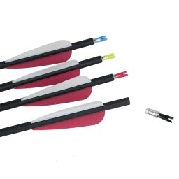 24 peças nocks de pino de flecha tamanho L com pino de alumínio para eixo de flecha de carbono de 6,2 mm acessórios de tiro com arco DIY - Image 4